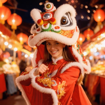 Пример кадра: Lion Dance