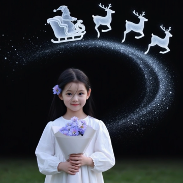 Пример кадра: Particle Santa Surround