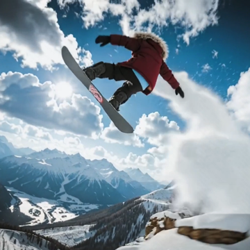 Пример кадра: Snowboarding